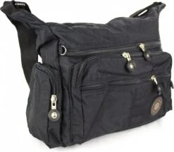 Starbag Reistas/ Schoudertas Crinkle-nylon Unisex Zwart -(1206-6) -Bagage Kortingen Winkel 1200x1044