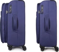 Decent D-Upright Medium Koffer - 66 Cm Expandable - TSA Slot - Donkerblauw -Bagage Kortingen Winkel 1200x1061 2