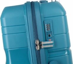 Decent ONE-CITY Large Koffer - 76 Cm - TSA Slot - Petrol -Bagage Kortingen Winkel 1200x1066