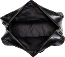 NEGOTIA Delta - Leren Weekendtas - Leren Reistas - Duffel Bag - 100% Luxe Top-Grain Leer - Zwart -Bagage Kortingen Winkel 1200x1066 3