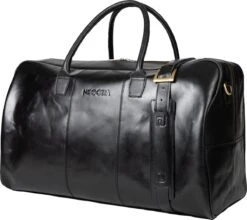 NEGOTIA Delta - Leren Weekendtas - Leren Reistas - Duffel Bag - 100% Luxe Top-Grain Leer - Zwart -Bagage Kortingen Winkel 1200x1068 3