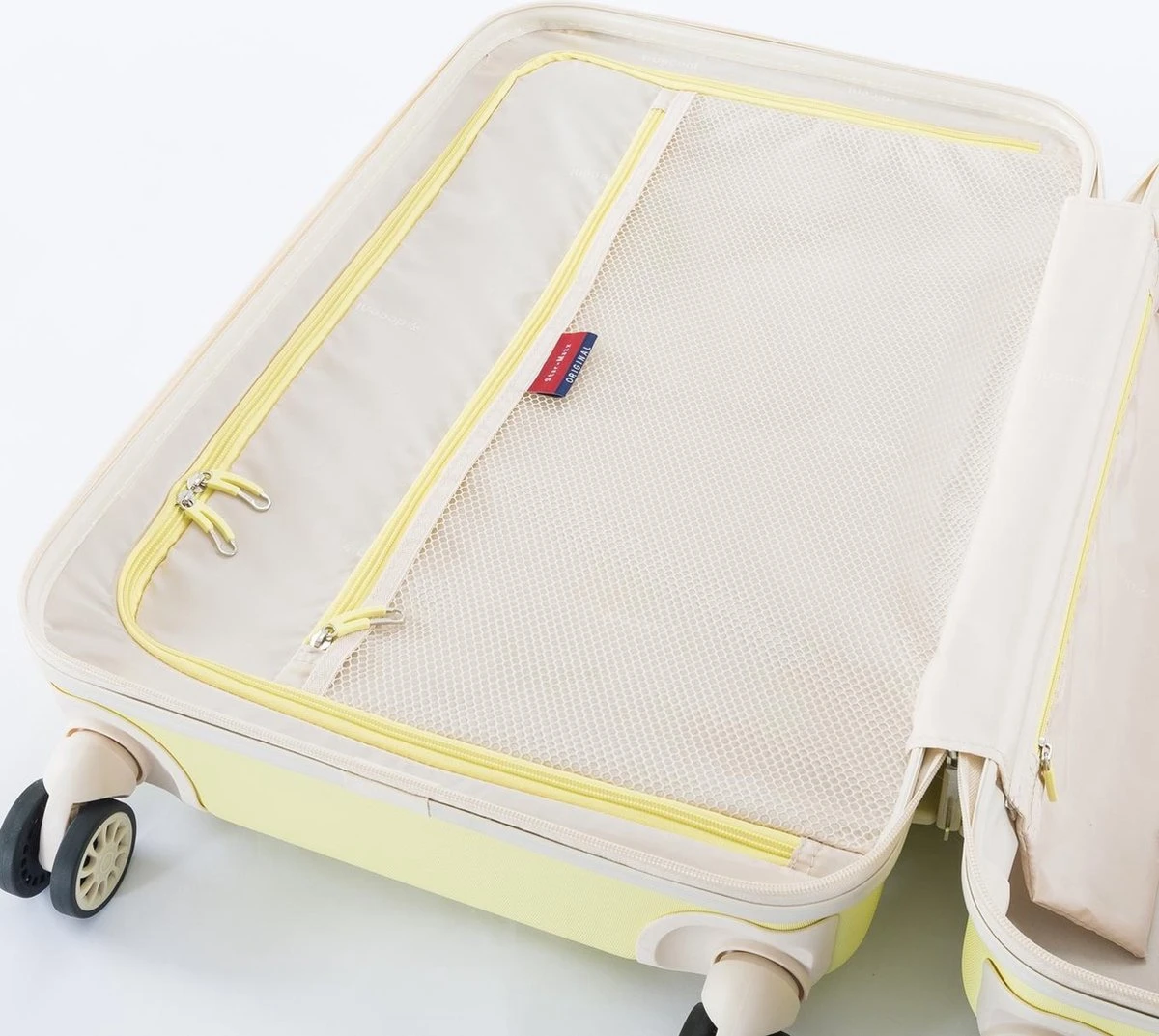 Decent Star Maxx Handbagage Koffer - 55 Cm - TSA Slot - Pastel Geel 20 Decent Star Maxx Handbagage Koffer - 55 Cm - TSA Slot - Pastel Geel - Afbeelding 18