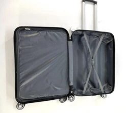 AATravel XL Reiskoffer - Trolley ABS - Met Dubbele Wielen - 75 Cm - 97 Liter - Zilver -Bagage Kortingen Winkel 1200x1080 1