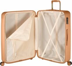Princess Traveller Harlem - Reiskoffer - Recycled PET - Camel - L (76cm) -Bagage Kortingen Winkel 1200x1096 10