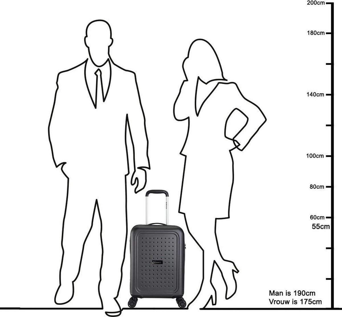 Decent Maxi-Air Handbagage Koffer - 55 Cm - Pink 13 Decent Maxi-Air Handbagage Koffer - 55 Cm - Pink - Afbeelding 11