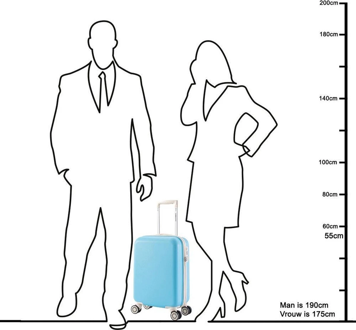 Decent Star Maxx Handbagage Koffer - 55 Cm - TSA Slot - Pastel Geel 14 Decent Star Maxx Handbagage Koffer - 55 Cm - TSA Slot - Pastel Geel - Afbeelding 12