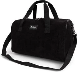 Norländer Vintage Rib Weekendtas Zwart