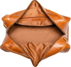NEGOTIA Delta - Leren Weekendtas - Leren Reistas - Duffel Bag - 100% Luxe Top-Grain Leer - Bruin -Bagage Kortingen Winkel 1200x1121 2