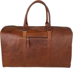 Fana Bags Leren Weekendtas Cognac - Leren Reistas - Grote Reistas Leder - Cadeau Mannen - Reistas/Weekendtas/Sporttas Echt Leer - Duffel Bag -Bagage Kortingen Winkel 1200x1122 3