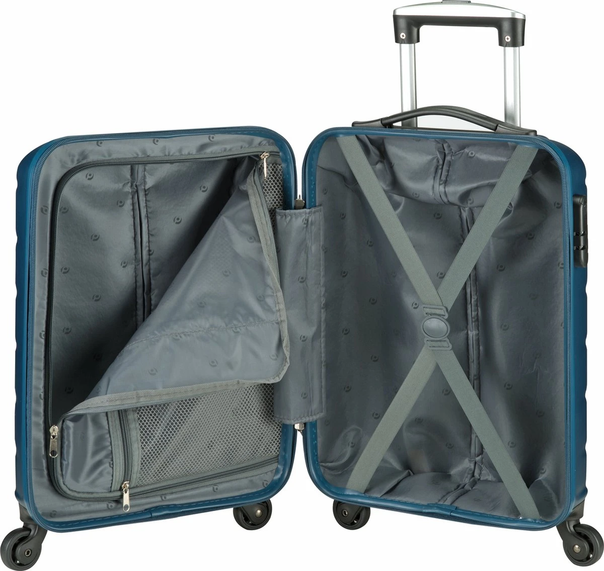 Princess Traveller Grenada - Handbagagekoffer - Grijsblauw - S - 55cm 5 Princess Traveller Grenada - Handbagagekoffer - Grijsblauw - S - 55cm - Afbeelding 3