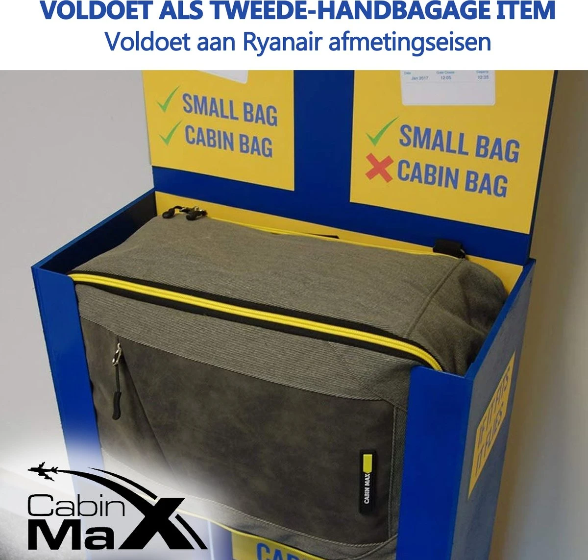 CabinMax Manhatten – Handbagage 20L – Rugzak – Schooltas - 40x20x25 Cm – Compact Reistas – Lichtgewicht – Nettuno Blauw 5 CabinMax Manhatten – Handbagage 20L – Rugzak – Schooltas - 40x20x25 Cm – Compact Reistas – Lichtgewicht – Nettuno Blauw - Afbeelding 3