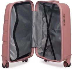 ©TROLLEYZ - Paris No.5 - Trolley - 55cm Met TSA Slot - Dubbele Wielen - 360° Spinners - 100% Polypropyleen - Handbagage Koffer In Rose Blush 18 ©TROLLEYZ - Paris No.5 - Trolley - 55cm Met TSA Slot - Dubbele Wielen - 360° Spinners - 100% Polypropyleen - Handbagage Koffer In Rose Blush -Bagage Kortingen Winkel 1200x1150 2