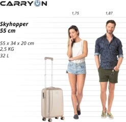CarryOn Skyhopper Handbagage En Beautycase - 55cm TSA Trolley En Make-up Koffer - Champagne 17 CarryOn Skyhopper Handbagage En Beautycase - 55cm TSA Trolley En Make-up Koffer - Champagne -Bagage Kortingen Winkel 1200x1154 1