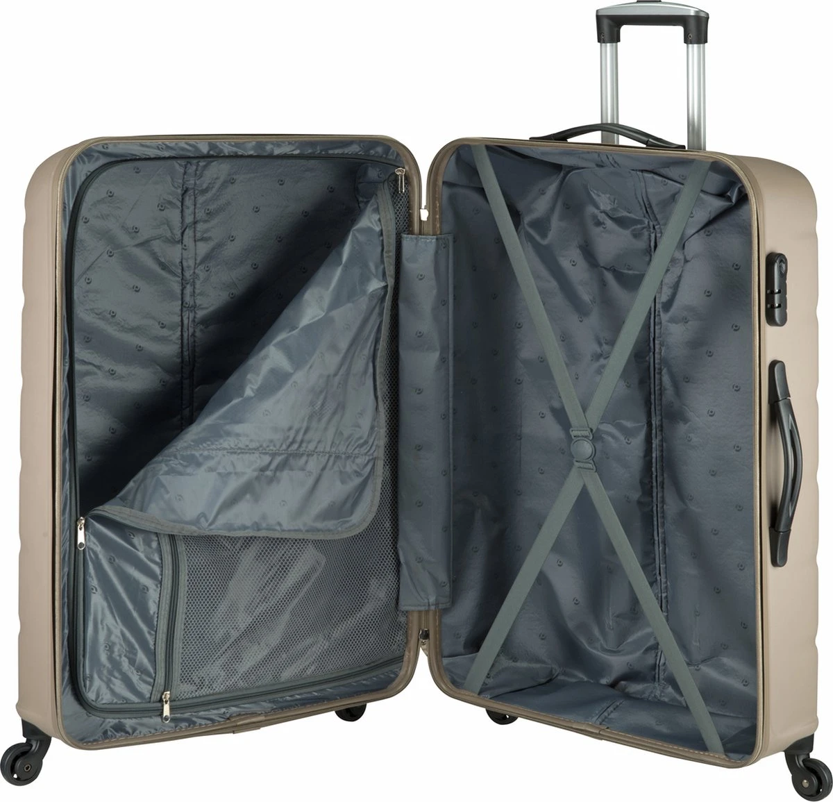 Princess Traveller Grenada - Reiskoffer - Taupe - L - 76cm 6 Princess Traveller Grenada - Reiskoffer - Taupe - L - 76cm - Afbeelding 4