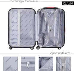 Monzana Hard Case Koffer Baseline XL Zwart 17 Monzana Hard Case Koffer Baseline XL Zwart -Bagage Kortingen Winkel 1200x1158 1