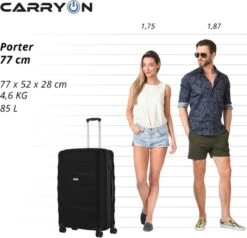 CarryOn Porter ® Reiskoffer - 77cm Trolley Met TSA-slot - 100 Ltr - OKOBAN Registratie - Zwart 14 CarryOn Porter ® Reiskoffer - 77cm Trolley Met TSA-slot - 100 Ltr - OKOBAN Registratie - Zwart -Bagage Kortingen Winkel 1200x1158 4