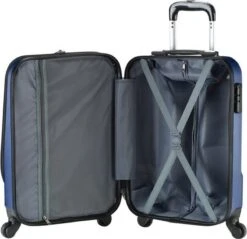Princess Traveller Sydney - Handbagagekoffer - Laptop Vak - Blauw - S - 55cm -Bagage Kortingen Winkel 1200x1160