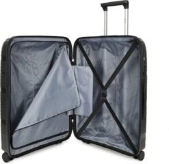 Decent EXPLORER PP Trolley 77 Cm - 106 Liter - TSA Slot - Black -Bagage Kortingen Winkel 1200x1165 1