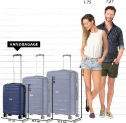 TravelZ Big Bars Handbagagekoffer 55cm Met TSA-slot - Ultrasterk - Blauw 14 TravelZ Big Bars Handbagagekoffer 55cm Met TSA-slot - Ultrasterk - Blauw -Bagage Kortingen Winkel 1200x1169 2
