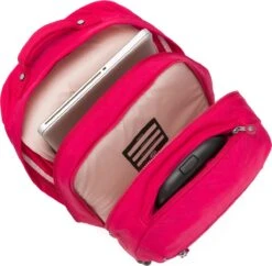 Kipling SARI Rugzak Met Wielen, 27 Liter, 15 Inch Laptopvak - True Pink -Bagage Kortingen Winkel 1200x1175 3