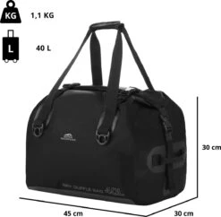 Dutch Mountains Reistas 40ltr – Waterdichte Duffelbag – Sporttas – Travelbag - Roll-top Sluiting – Zwart 13 Dutch Mountains Reistas 40ltr – Waterdichte Duffelbag – Sporttas – Travelbag - Roll-top Sluiting – Zwart -Bagage Kortingen Winkel 1200x1176 9