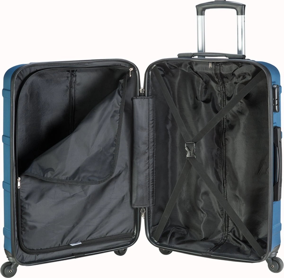 Princess Traveller Madeira - Reiskoffer - Donkerblauw - M - 66cm 6 Princess Traveller Madeira - Reiskoffer - Donkerblauw - M - 66cm - Afbeelding 4