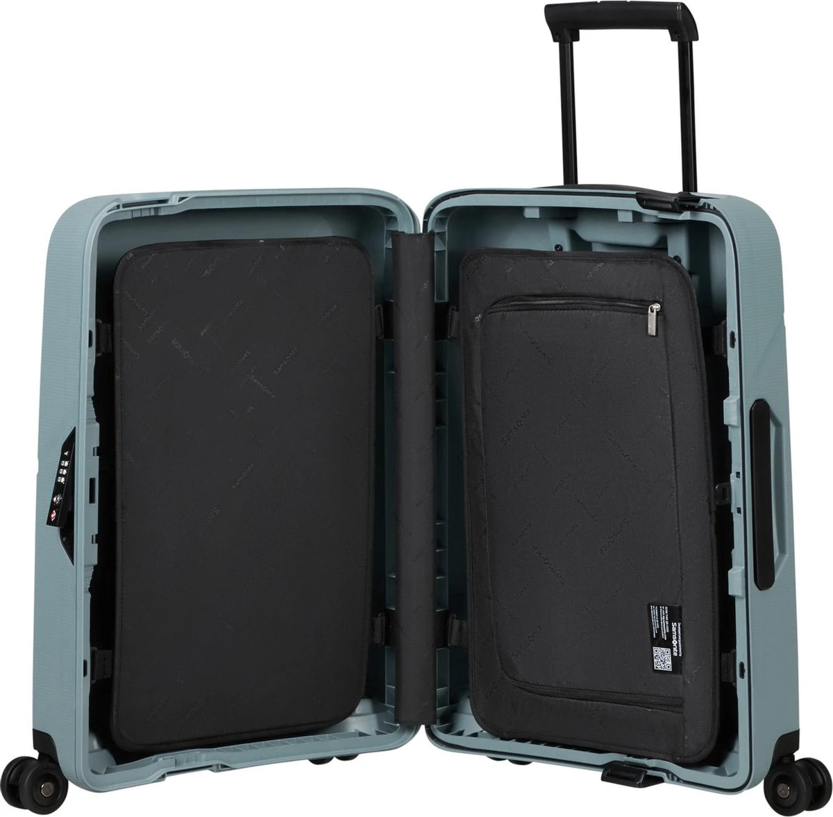Samsonite Reiskoffer - Magnum Eco Spinner 55/20 (Handbagage) Ice Blue 6 Samsonite Reiskoffer - Magnum Eco Spinner 55/20 (Handbagage) Ice Blue - Afbeelding 4