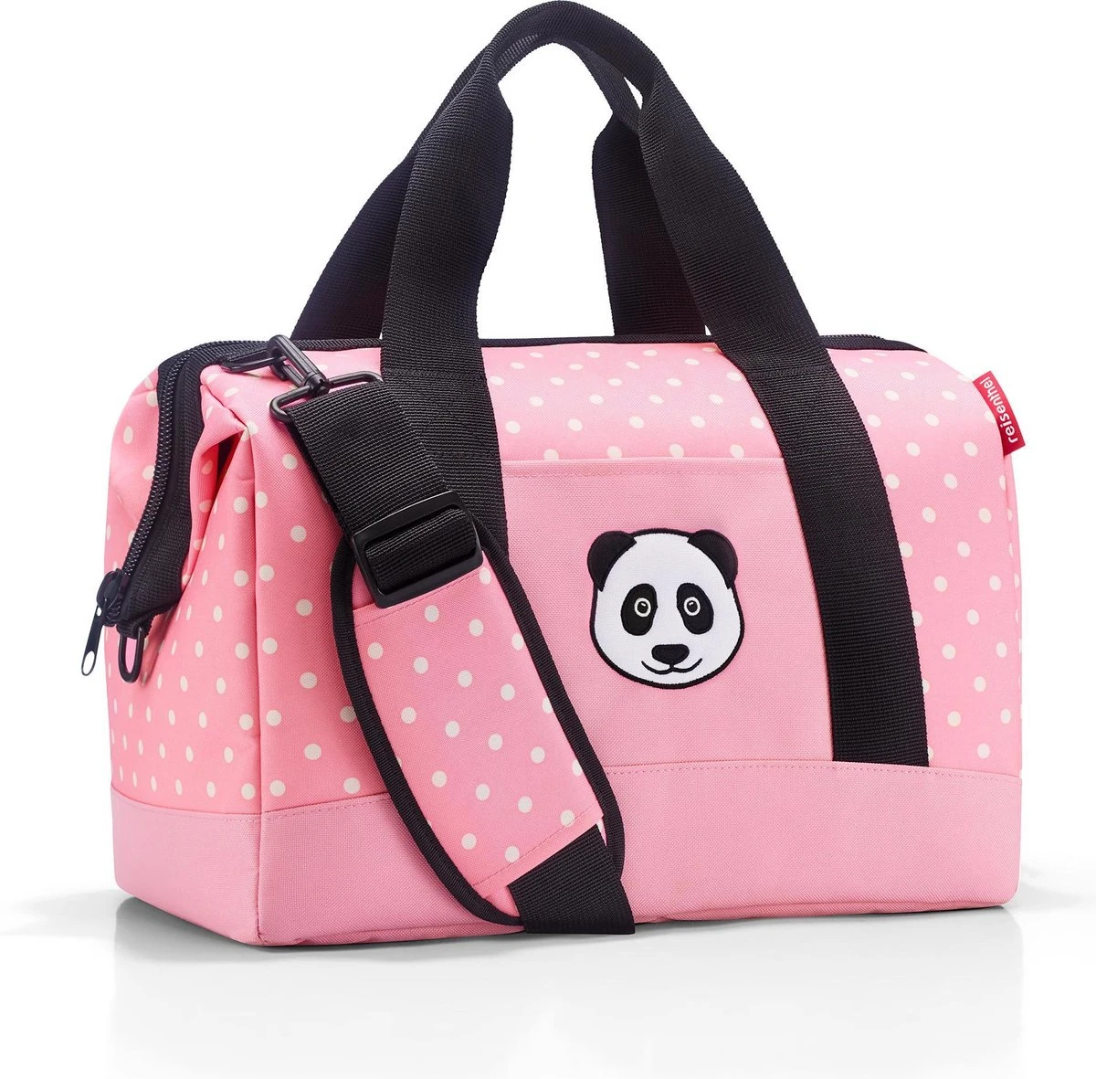 Reisenthel Allrounder M Kids Reistas Kind - 18L - Panda Dots Pink Roze 4 Reisenthel Allrounder M Kids Reistas Kind - 18L - Panda Dots Pink Roze - Afbeelding 2