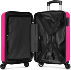 BHPPY - Flamingo Pink - Handbagage (55 Cm) -Bagage Kortingen Winkel 1200x1187 2