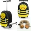 Rolkoffer Trolley Voor Kinderen | Geel | Trolley | Tas Kind | Bagagekoffer | Step Jongen | Vliegtuig Nekkussen | Step Met 3 Wielen | FDBW | Koffer Handbagage - 50 Kilo - Bouncy Box 40x20x25 Cm + Nekkussen Vliegtuig -Bagage Kortingen Winkel 1200x1188 2