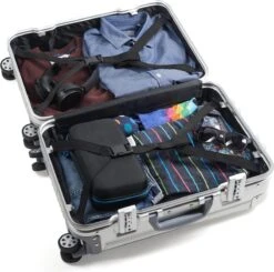 Aluminium Handbagage Koffer Mozzel Darrow - Reiskoffer Met Wielen - 51cm - Harde Koffer - Zilver -Bagage Kortingen Winkel 1200x1190 4