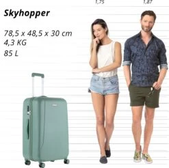 CarryOn Skyhopper Reiskoffer - 78cm TSA Trolley Met OKOBAN - Dubbele Wielen - Olijf 18 CarryOn Skyhopper Reiskoffer - 78cm TSA Trolley Met OKOBAN - Dubbele Wielen - Olijf -Bagage Kortingen Winkel 1200x1195 5