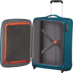 American Tourister Reiskoffer - Crosstrack Spinner 55/20 Tsa (Handbagage) Navy/Orange -Bagage Kortingen Winkel 1200x1196 1