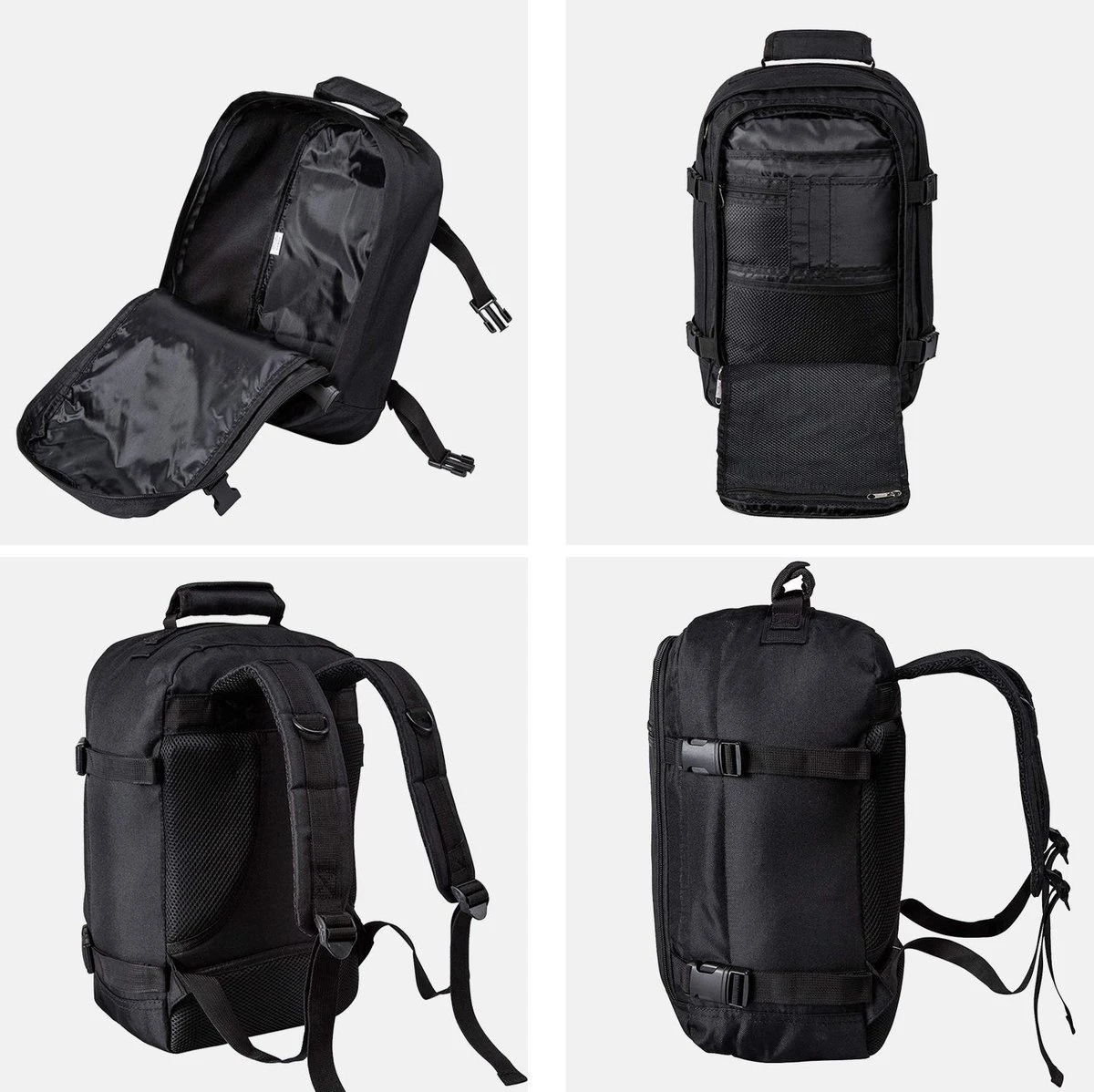 CabinMax Metz Reistas – Handbagage 20L – Rugzak – Schooltas - 40x25x20 Cm – Compact Backpack – Lichtgewicht – Zwart 14 CabinMax Metz Reistas – Handbagage 20L – Rugzak – Schooltas - 40x25x20 Cm – Compact Backpack – Lichtgewicht – Zwart - Afbeelding 12