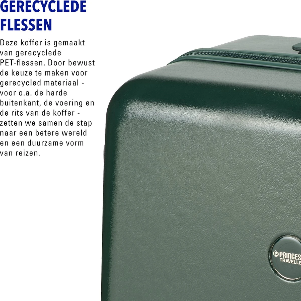 Princess Traveller Harlem - Reiskoffer - Groen - L - 76cm 7 Princess Traveller Harlem - Reiskoffer - Groen - L - 76cm - Afbeelding 5