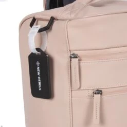 New Rebels® Harper Reistas / Weekendtas Geschikt Voor Handbagage - Waterafstotend Polyutheraan - Trolley Met Wielen En Reflectiedetails - Oud Roze - 29L -Bagage Kortingen Winkel 1200x1200 1052