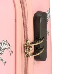 Princess Traveller Trendy Animal Collection - Handbagage Koffer - Zebra - Roze - 56cm -Bagage Kortingen Winkel 1200x1200 1082