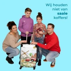 NoBoringSuitcases.com® Koffer Groot - Boerderij - Dieren - Trekker - Jongens - Trolley Koffer Met TSA-slot - Met Wielen - 90 Liter - Reiskoffer - 66 Cm -Bagage Kortingen Winkel 1200x1200 1263