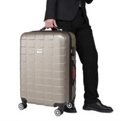 Monzana Exopack Hardcase Koffer Champagne 65x41x27cm -Bagage Kortingen Winkel 1200x1200 1302