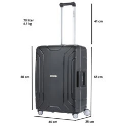 CarryOn Steward TSA Reiskoffer - 65cm Trolley Met Kliksloten - Dubbele Wielen - Zwart -Bagage Kortingen Winkel 1200x1200 1336