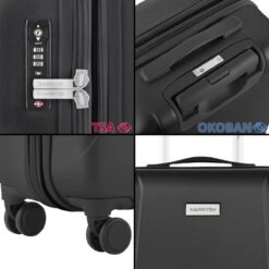 CarryOn Skyhopper Reiskoffer - 78cm TSA Trolley Met OKOBAN - Dubbele Wielen - Zwart -Bagage Kortingen Winkel 1200x1200 1355
