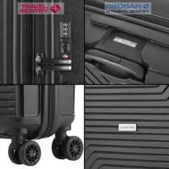 CarryOn Transport TSA Reiskoffer - Trolley 67cm Met Expander - OKOBAN - YKK Ritsen - Dubbele Wielen - Zwart -Bagage Kortingen Winkel 1200x1200 1370