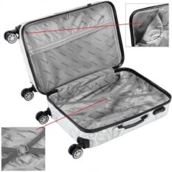 Monzana Hardcase Koffer Vlinder XL - Polycarbonaat 89L 75x49x29cm -Bagage Kortingen Winkel 1200x1200 1428