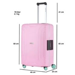 CarryOn Steward TSA Reiskoffer - 65cm Trolley Met Kliksloten - Dubbele Wielen - Roze 24 CarryOn Steward TSA Reiskoffer - 65cm Trolley Met Kliksloten - Dubbele Wielen - Roze -Bagage Kortingen Winkel 1200x1200 1530