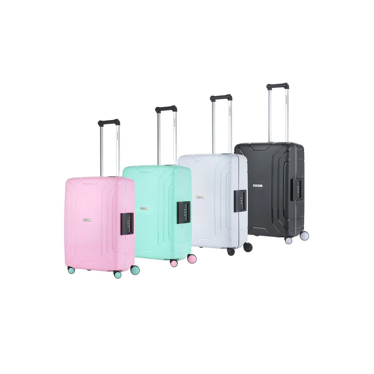 CarryOn Steward TSA Reiskoffer - 65cm Trolley Met Kliksloten - Dubbele Wielen - Roze 12 CarryOn Steward TSA Reiskoffer - 65cm Trolley Met Kliksloten - Dubbele Wielen - Roze - Afbeelding 10