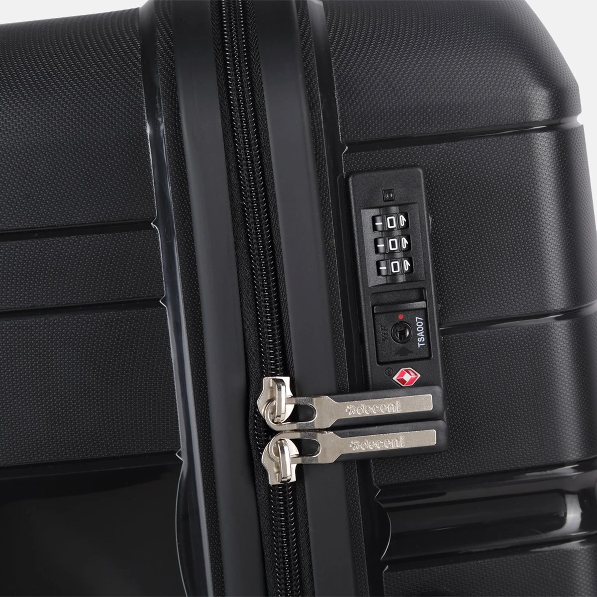 Decent ONE-CITY Large Koffer - 76 Cm - TSA Slot - Zwart 5 Decent ONE-CITY Large Koffer - 76 Cm - TSA Slot - Zwart - Afbeelding 3