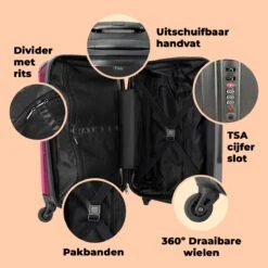 NoBoringSuitcases.com® Koffer Groot - Quotes - Spreuken - Mij Niet Bellen. - Roze - Wit - Trolley Koffer Met TSA-slot - Met Wielen - 90 Liter - Reiskoffer - 66 Cm 13 NoBoringSuitcases.com® Koffer Groot - Quotes - Spreuken - Mij Niet Bellen. - Roze - Wit - Trolley Koffer Met TSA-slot - Met Wielen - 90 Liter - Reiskoffer - 66 Cm -Bagage Kortingen Winkel 1200x1200 1666