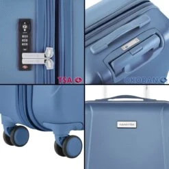 CarryOn Skyhopper Reiskoffer - 78cm TSA Trolley Met OKOBAN - Dubbele Wielen - Blauw -Bagage Kortingen Winkel 1200x1200 1729