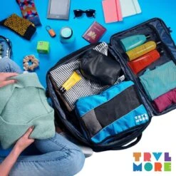 TRVLMORE Reistas - Rugzak - Handbagage Weekendtas - Backpack - Waterafstotend - 40L - Zwart 20 TRVLMORE Reistas - Rugzak - Handbagage Weekendtas - Backpack - Waterafstotend - 40L - Zwart -Bagage Kortingen Winkel 1200x1200 1899