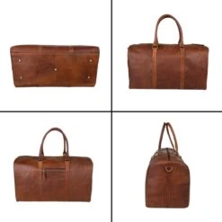 Fana Bags Leren Weekendtas Cognac - Leren Reistas - Grote Reistas Leder - Cadeau Mannen - Reistas/Weekendtas/Sporttas Echt Leer - Duffel Bag -Bagage Kortingen Winkel 1200x1200 1921